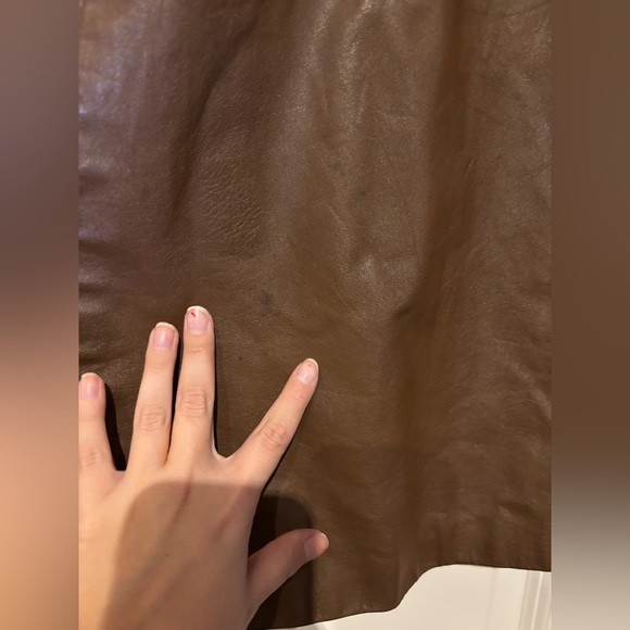 70s leather trench style coat - Picture 7 of 7